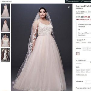 David's Bridal Plus Size Wedding Dress